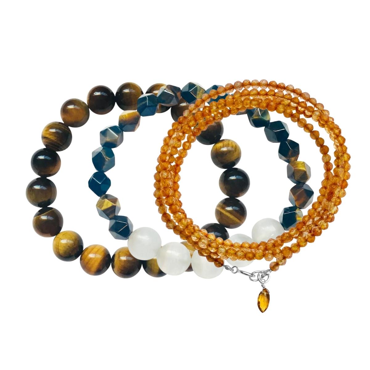 Bracelet with 8mm Matte Agate stone – Gemini Official
